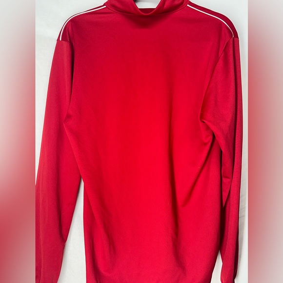 Adidas Quarter Zip Climalite (Power Red/White) - Picture 7 of 12